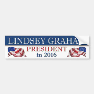 Lindsey Graham Präsident 2016 Autoaufkleber