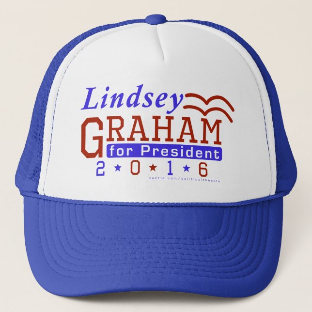 Lindsey Graham Republikaner 2016 Präsidenten-Wahl Truckerkappe (Vorderseite)