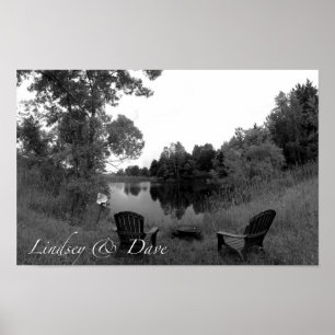 Lindsey u. Dave-Verlobungs-Foto Poster