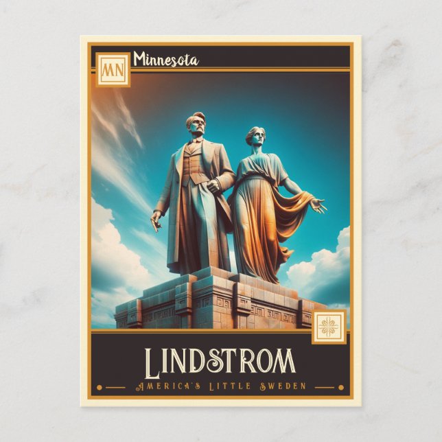 Lindstrom, Minnesota | VINTAG Postkarte (Vorderseite)