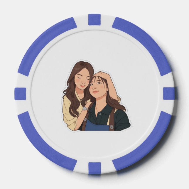 LinDy (GL-Paar) Pokerchips (Vorderseite)