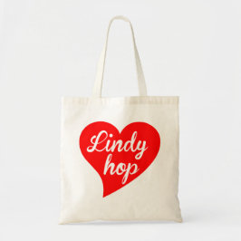 Lindy Hop Big Red Heart Tragetasche