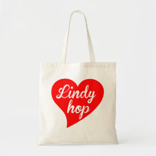 Lindy Hop Big Red Heart Tragetasche