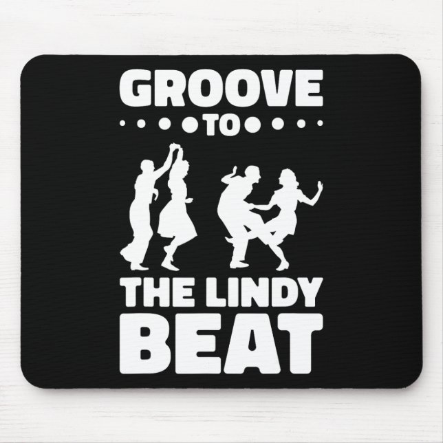 Lindy Hop Dancer Swing Dance Swing Dancing Couple Mousepad (Vorne)