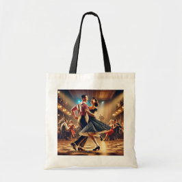 Lindy Hop Swing Dancing Couple Tragetasche