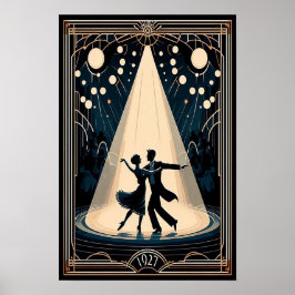 Lindy Hop Tance Hall Vintage Poster