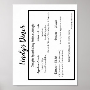 Lindys Restaurant-Plakat Poster