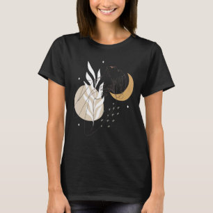 Line Abstrakte Minimalistische der Frauen Gesicht T-Shirt