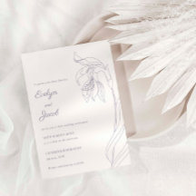 Line Art Blume arch Lavender