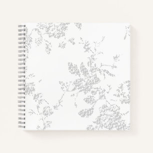 Line Art Design Spiral Notebook Notizbuch