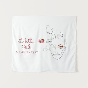 Line Art Fashion macht sich die Künstlermarkierung Wandteppich