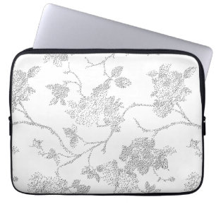Line Art, Snow Drift, Vista White Electronics Bag Laptopschutzhülle