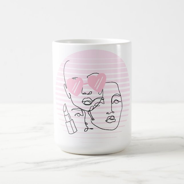 Line Art Tasse (Mittel)