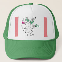 Line Art Trucker Hut