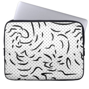 Line Art, Vista White, Alabaster Electronics Bag Laptopschutzhülle