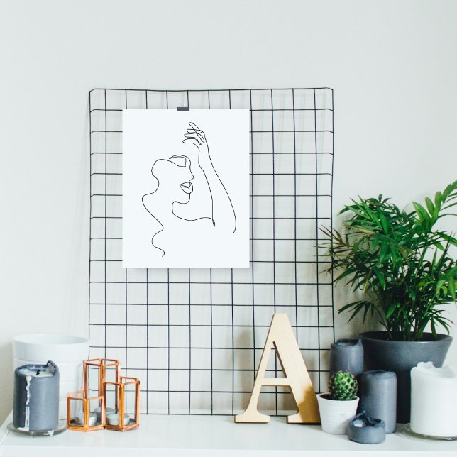 Line Art zeichn | Schwarzweiß | MINIMALISTISCH Poster (black and white | line art for your frame | for art gallery | line drawing | minimal | ontemporary)