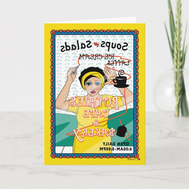 Line_B_Greeting gezeichnet Karte (Vorderseite)