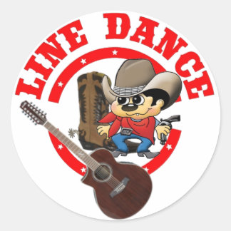 Line Dance Aufkleber Roy klein
