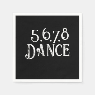 Line Dance Country Music Cowboy Cowgirl Geschenk Serviette