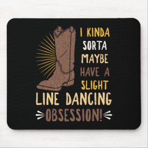 Line Dance einstudierter Gruppentänzer Tanz Teac Mousepad