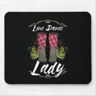 Line Dance Lady Line Dancing Boots Country Geschen Mousepad