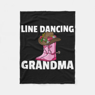 Line Dance Oma Country Music Dance Tanz Tänzer Fleecedecke