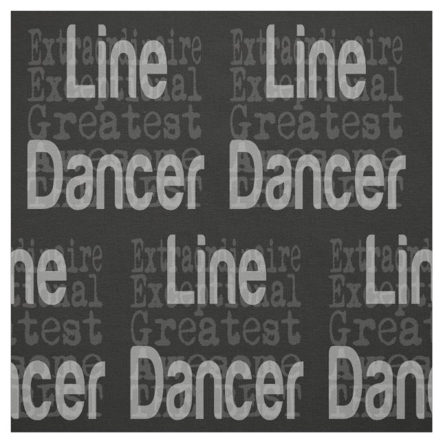 Line Dancer Extraordinaire Stoff (Muster)