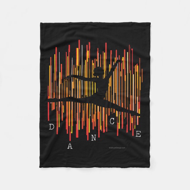 Line Dancer (v3) Fleece Blanket (Vorderseite)