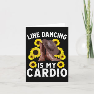 Line Dancing Art für Frauen Männer Tanzrunde Karte