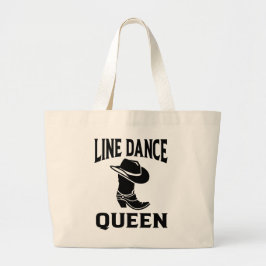 Line Dancing Cowboy Boots Cowgirl Country Music Jumbo Stoffbeutel