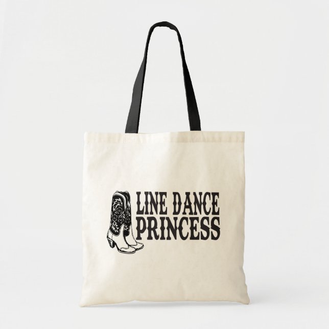 Line Dancing Cowboy Boots Cowgirl Country Music Tragetasche (Vorne)