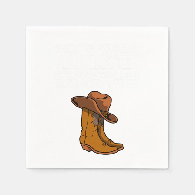 Line Dancing Dance Serviette (Vorderseite)