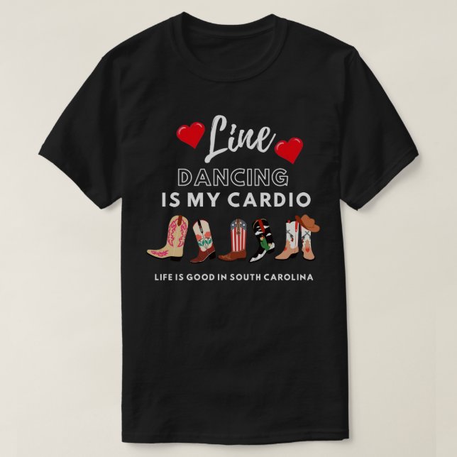 Line Dancing ist mein Dia T-Shirt (Design vorne)