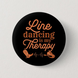Line Dancing ist meine Therapie Country Music Line Button
