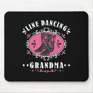 Line Dancing Oma Line Tänzer Country Music Mousepad