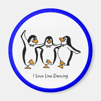 Line Dancing: Tanzpinguine Magnet