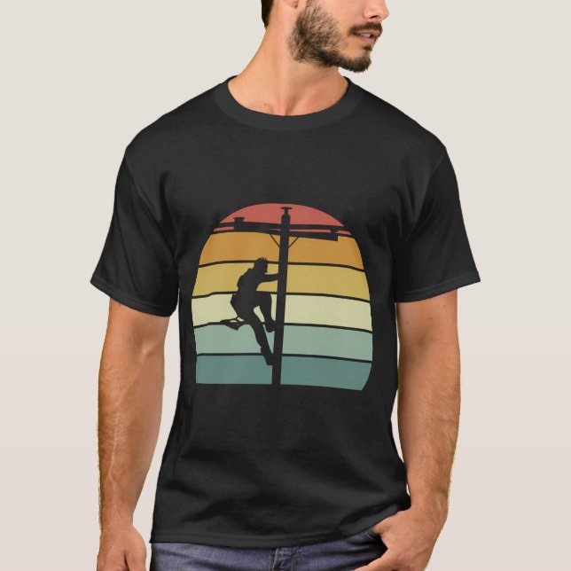 Line Line-Worker-Utility-Zeile T-Shirt (Vorderseite)