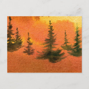 "Line of Pines" Landstraßen Postkarte