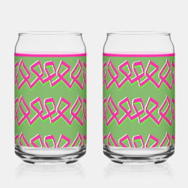 Line of Squares Soda Glass Dosenglas