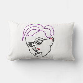 Line Sketch Throw Pillow Kissen