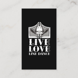 Line Tance Western Hat Country Line Tanz Liebe Visitenkarte