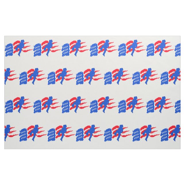 Line-Tänzer mit amerikanischem Flaggentuch Stoff (Fat Quarter (45,7 x 55,9 cm))