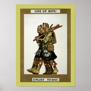 Line Up Boys (Grenze) Poster