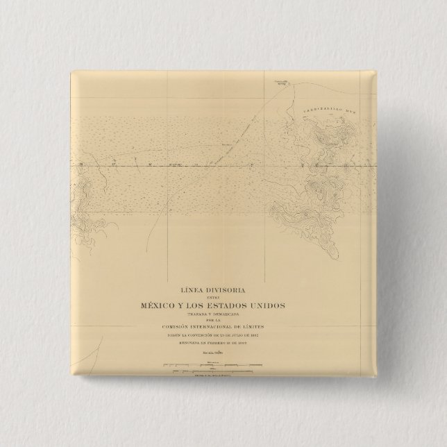 Linea Divisoria Entre Mexico 3 Button (Vorderseite)