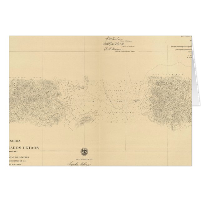 Linea Divisoria Entre Mexico 5 (Vorderseite (Horizontal))