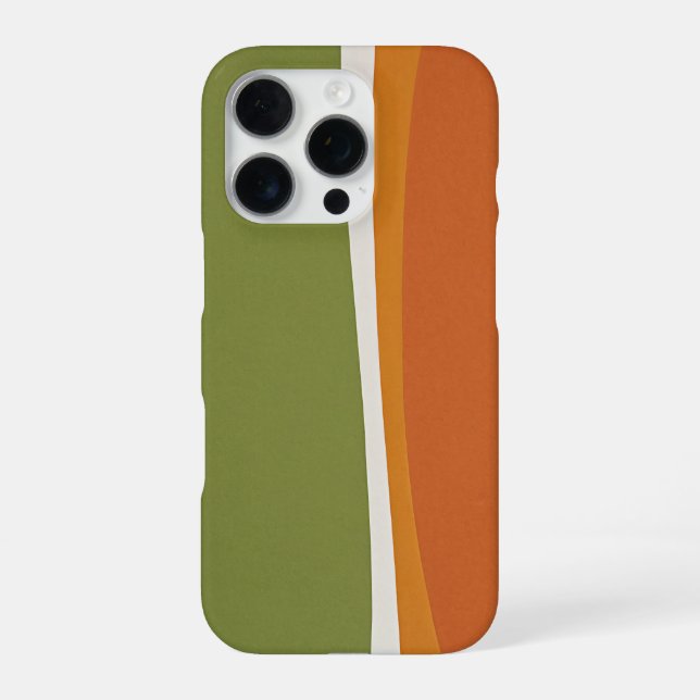 linea media terracotta iPhone 16 pro hülle (Rückseite)