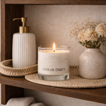 Linear Drift Lines Scented Jar Candle