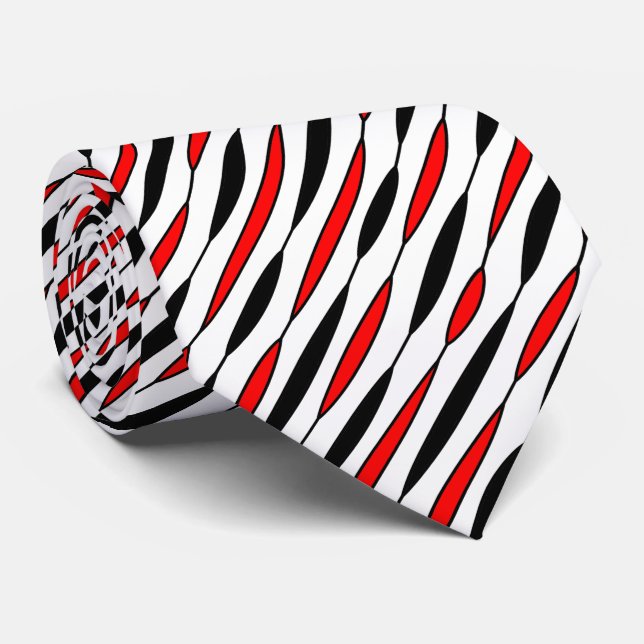 Linear Leaf 08 (Diagonal) Krawatte (Gerollt)