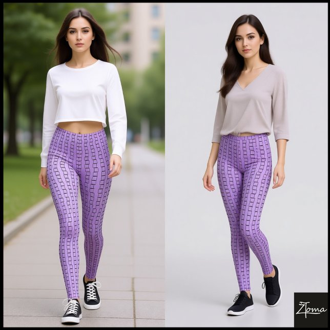 Linear-Square-Textur Leggings (Von Creator hochgeladen)