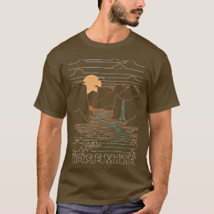 Linear Yosemite Yosemite Nationalparks Art 2 T-Shirt